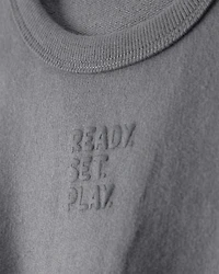 Baby 'Ready Set Play' French Terry Pullover Sweatshirt - Grey
