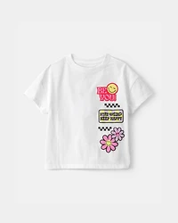 Toddler Girl SmileyWorld® Graphic Tee - White