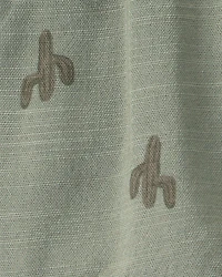 Baby Boy Cactus Drawstring Shorts - Olive