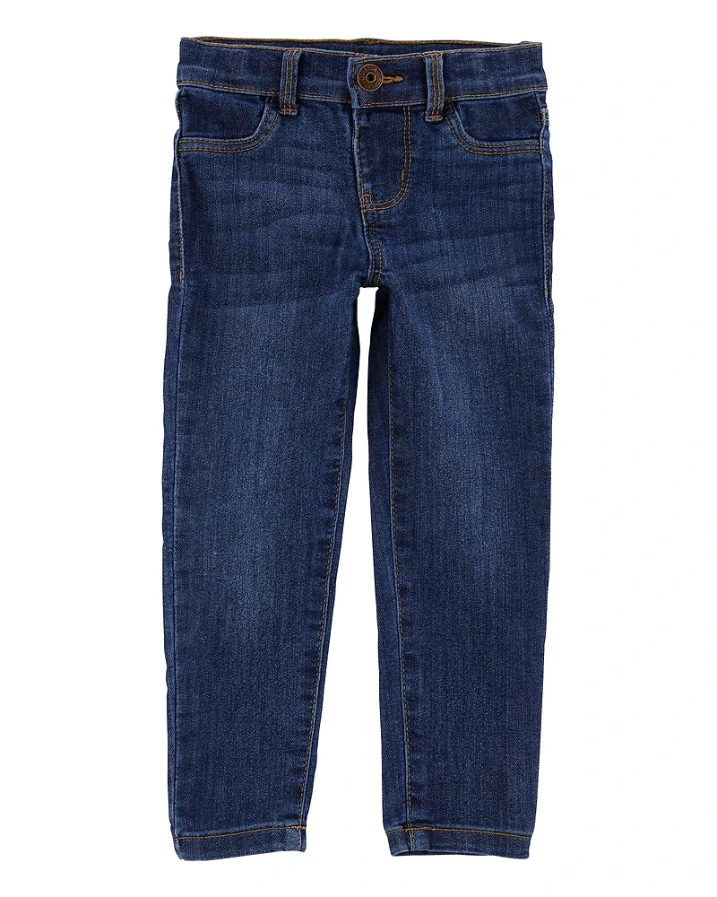 Baby Dark Blue Wash Skinny-Leg Jeans