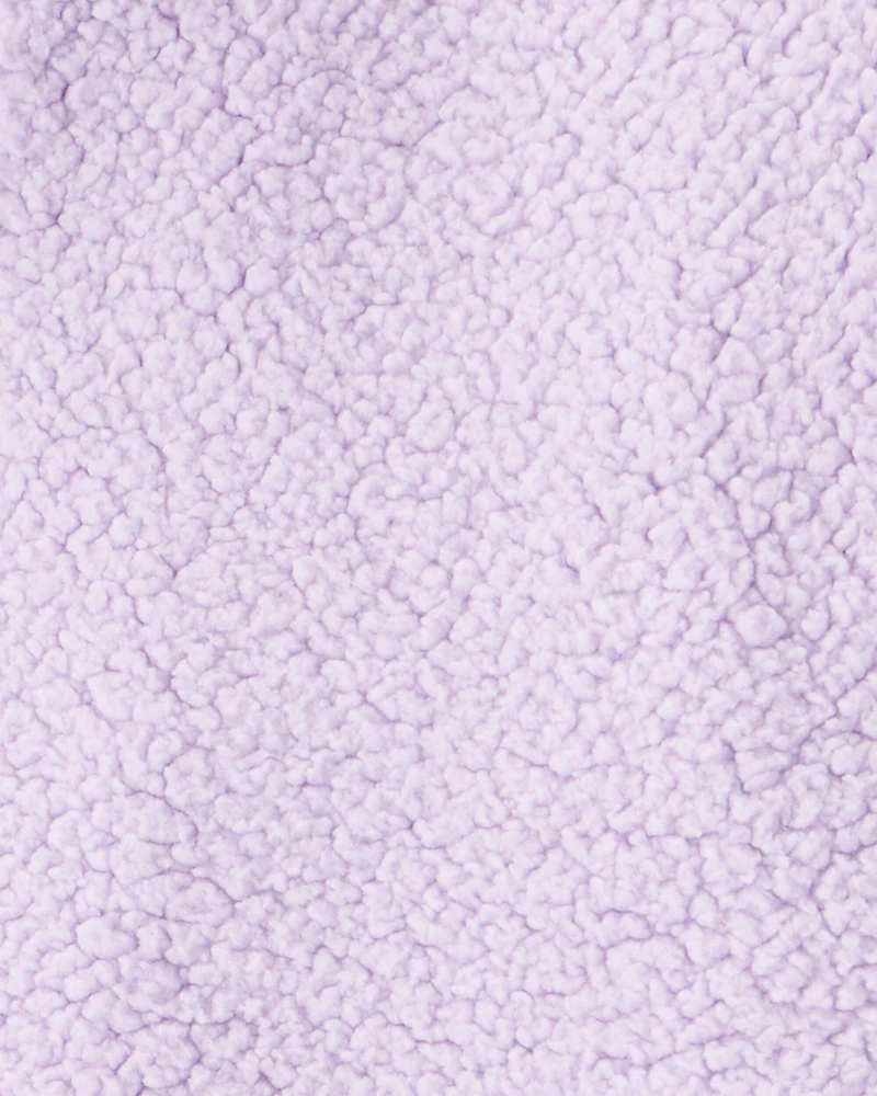 Toddler Girl 2-Piece Quarter-Zip Pullover Sweatshirt & DayDream Fleece Joggers Set - Purple