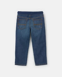 Toddler Boy Denim Pull-On Jeans - Dark Wash