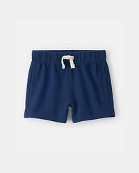 Baby Boy French Terry Shorts - Navy Blue