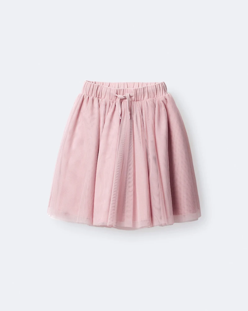 Toddler Girl Avenue Twirl™ Midi with Tulle - Light Pink