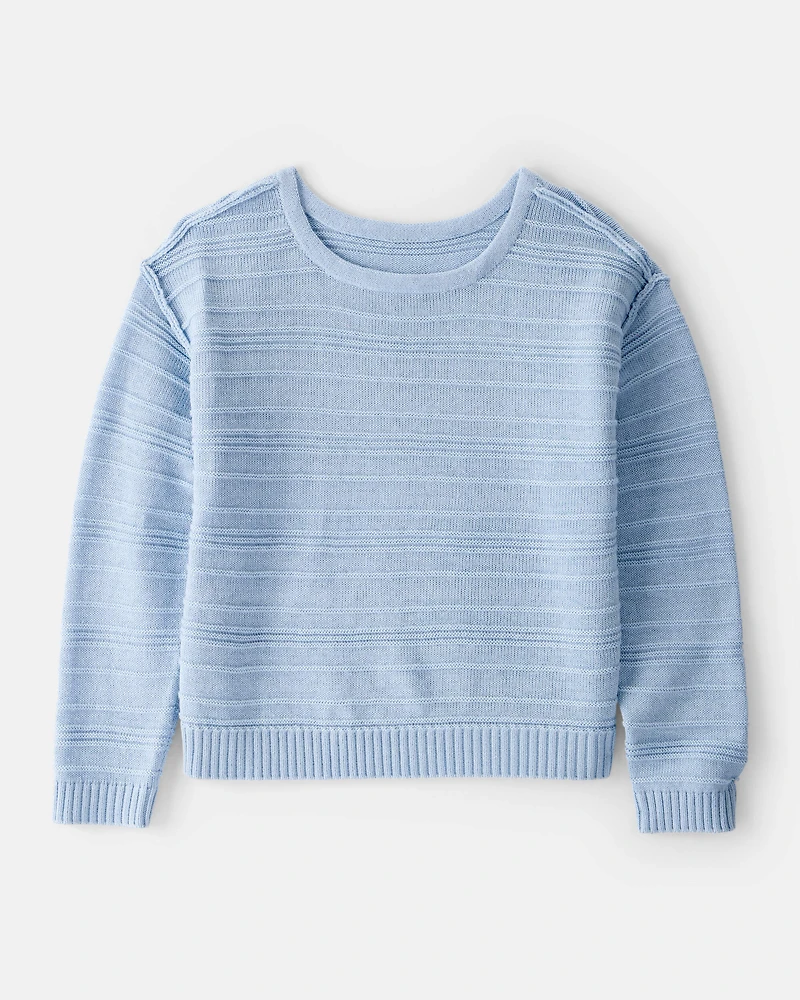 Girls Long-Sleeve Sweater - Blue