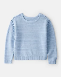 Girls Long-Sleeve Sweater - Blue