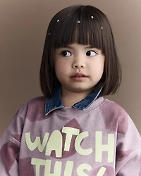 Toddler Watch This!' Shapes Dolman-Sleeve Sweatshirt - Mauve