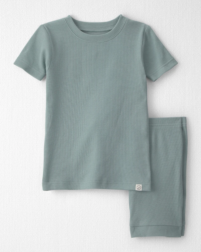 Toddler 2-Piece Organic Cotton Ribbed Pajamas