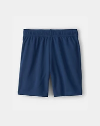 Boys 3-Pack Mesh Active Shorts - Black/Blue/Grey