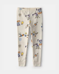 Baby 2-Piece Blippi Short-Sleeve Pajama Set - Cream
