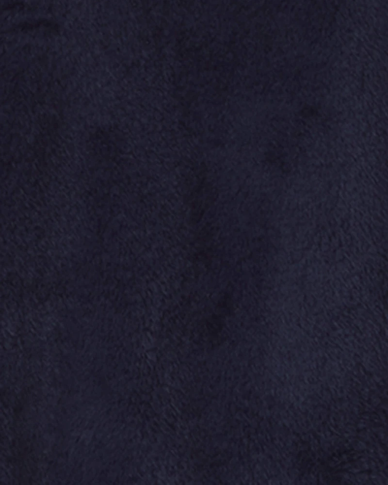 Girls Sherpa Zip-Up Jacket - Blue
