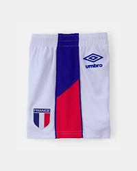 Toddler Umbro France Mesh Soccer Shorts - Blue/Red/White
