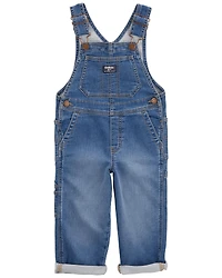 Toddler Stretch Denim Overalls - Medium Wash