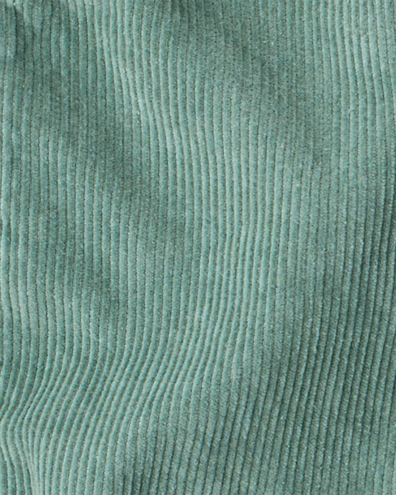 Baby Boy 3-Piece Corduroy Vest, Bodysuit & Pant Set - Green