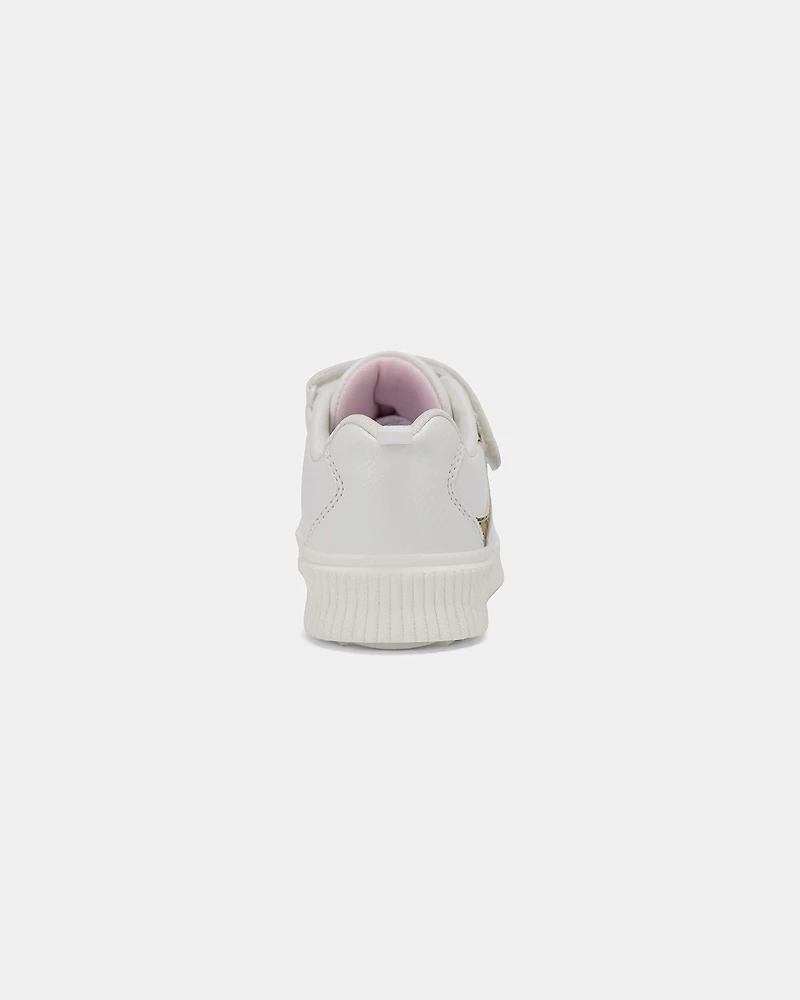 Toddler Girl Cheetah Sneakers - White/Brown