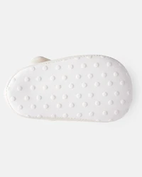 Baby Girl Tulle Bow Dress Shoes - White