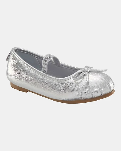 Toddler Ballet Slippers - Silver