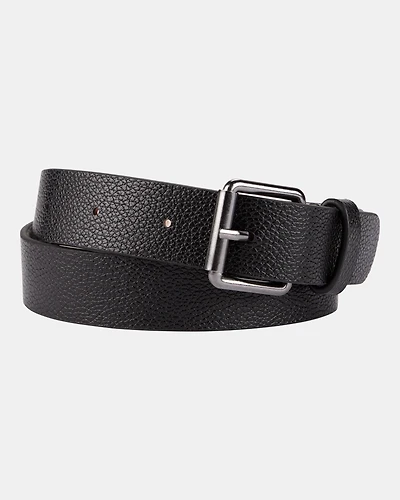 Faux Leather Belt - Black