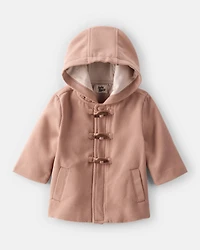 Baby Boy Long-Sleeve Hooded Fashion Jacket - Brown