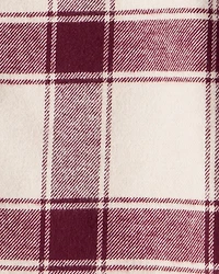 Baby Boy Plaid Button-Down Shirt - Maroon/Cream