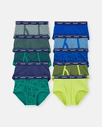 Boys 10-Pack Dinosaur Animal Print Brief Underwear