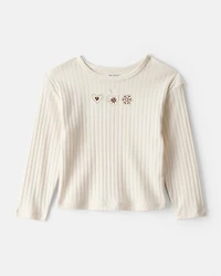 Baby Girl Long-Sleeve Top - Ivory