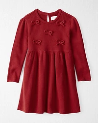 Toddler Girl Organic Cotton Sweater Knit Dress