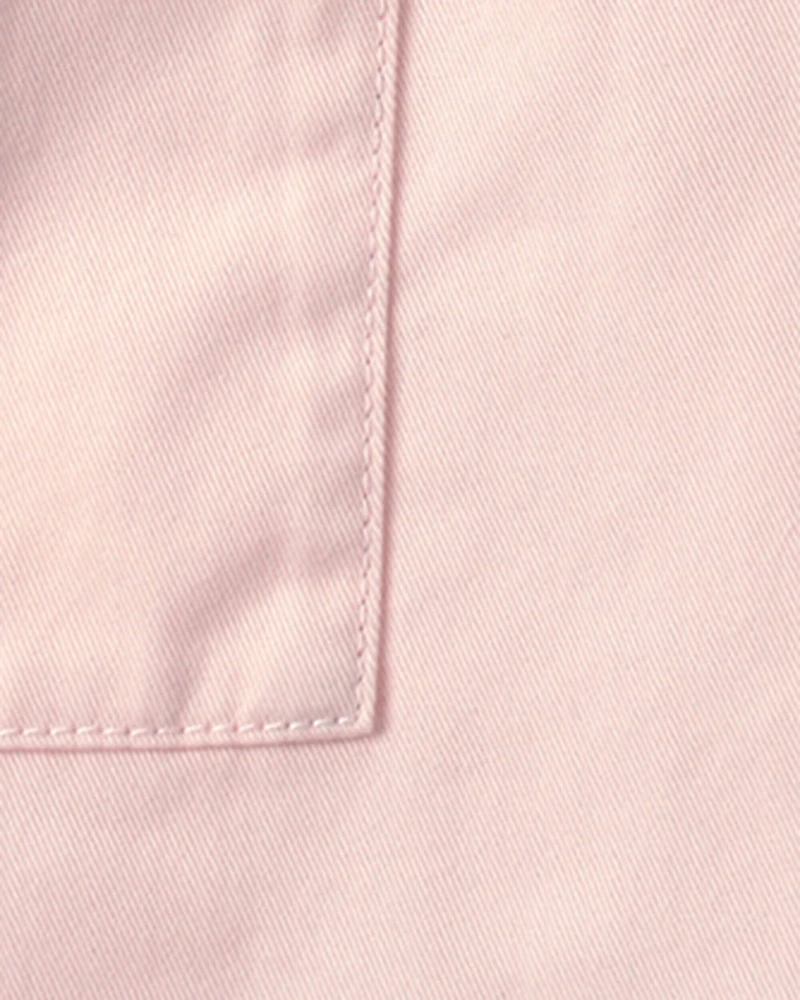 Toddler Girl Twill Button-Up Utility Dress - Pink
