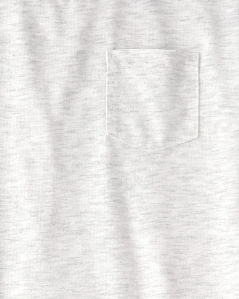 Boys Monster Truck Loose Fit 2-Piece Pajama Set - Grey/Green