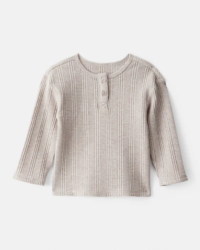 Baby Girl Long-Sleeve Top - Cream