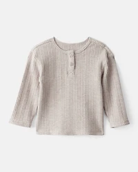 Baby Girl Long-Sleeve Top - Cream