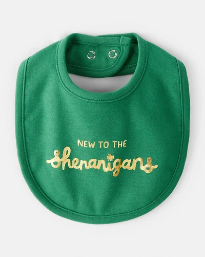 Baby St. Patricks Day Bib - Green