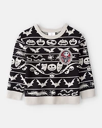 Boys The Nightmare Before Christmas Long-Sleeve Sweater - Black