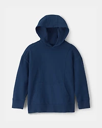 Boys French Terry Hoodie - Blue