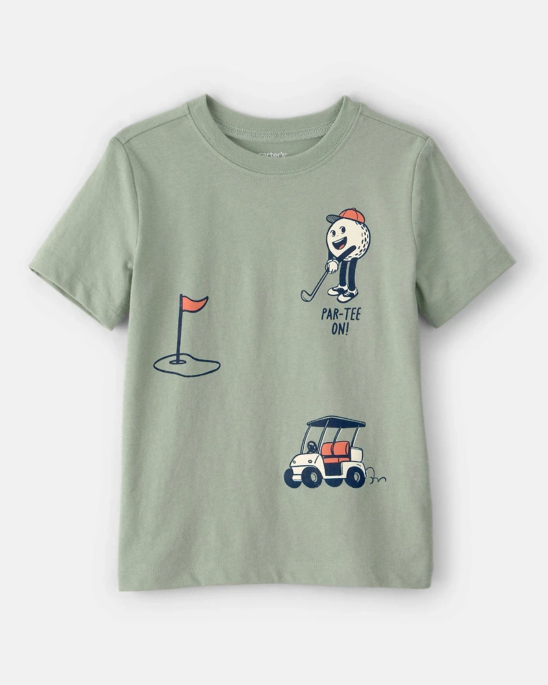 Toddler Boy Golf Graphic Tee - Green