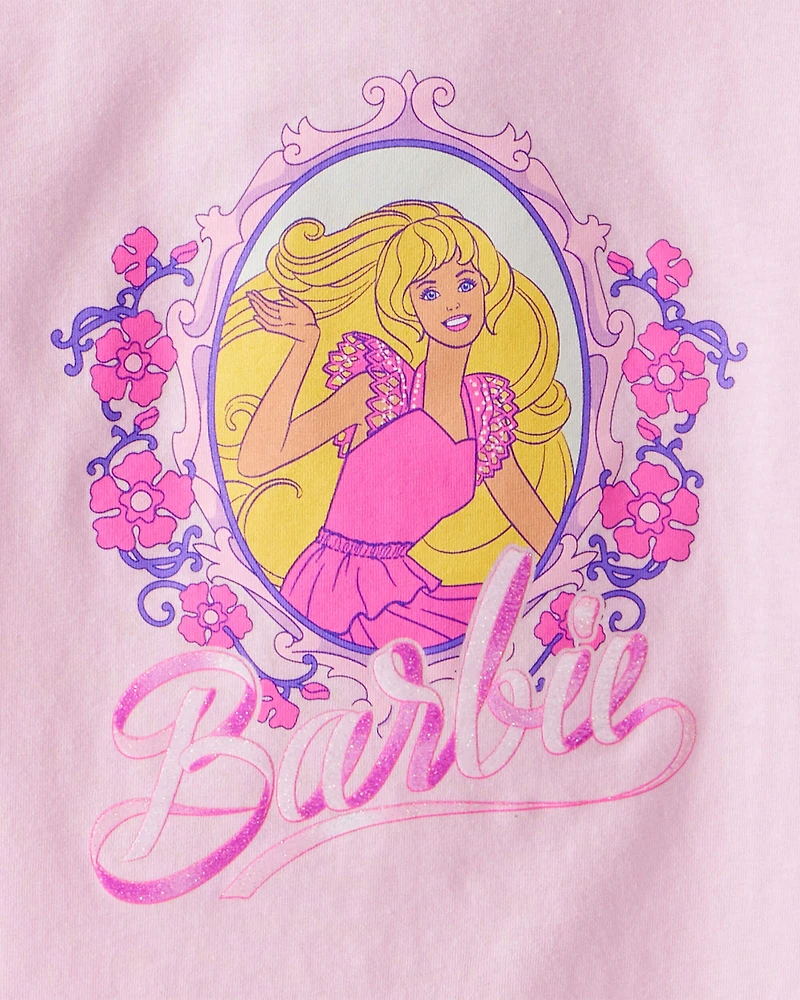 Girls 3-Pack Barbie Long-Sleeve Graphic Tees