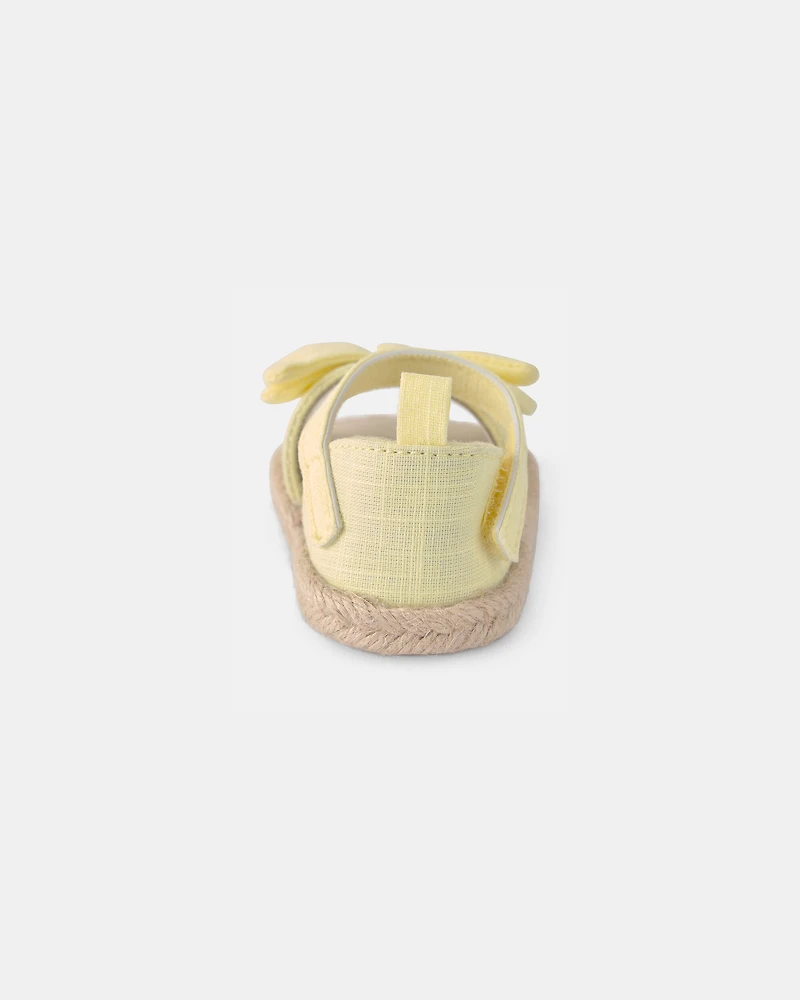 Baby Girl Bow Sandals - Yellow