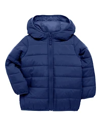 Baby Packable Hooded Puffer Jacket - Navy Blue