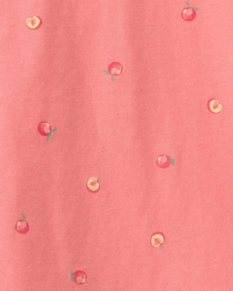 Toddler Girl Peaches Relaxed Top - Orange