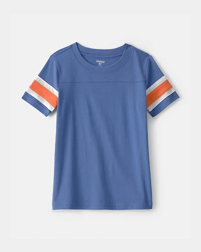 Boys Striped Short-Sleeve T-Shirt - Blue