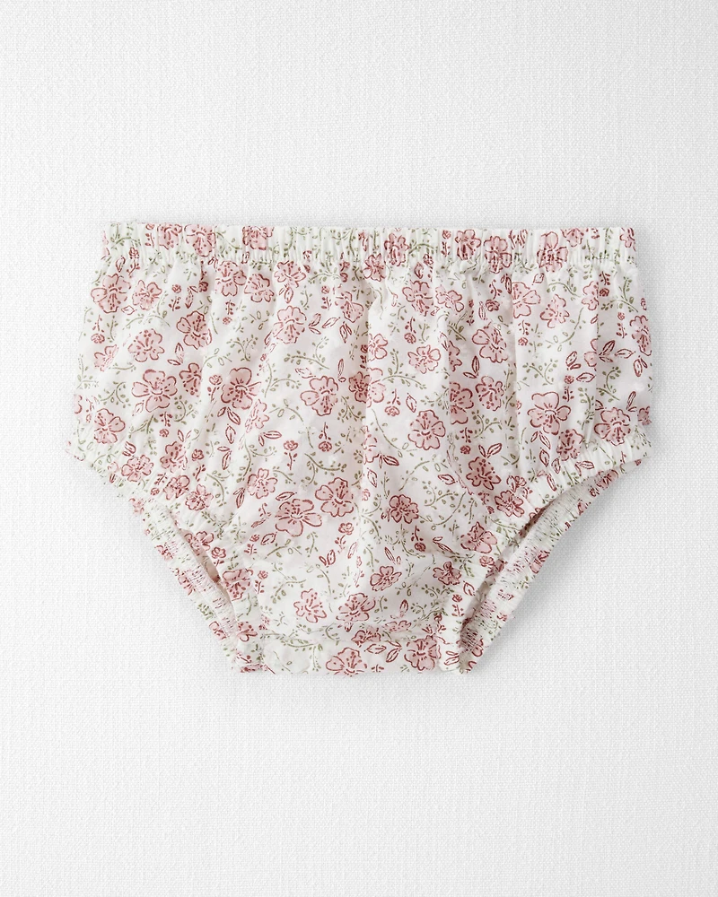 Baby Girl Organic Cotton Dress in Prairie Blossom Print