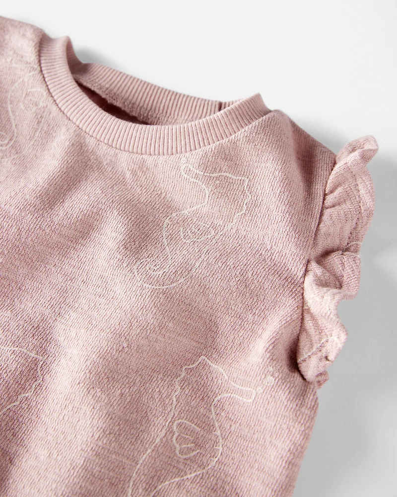 Baby 2-Piece Seahorse-Print Knit Set Made with Organic Cotton