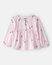 Baby Girl Floral Top - Pink