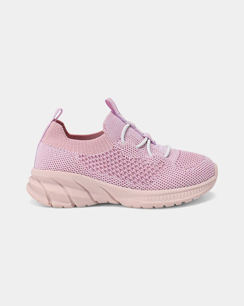 Toddler Girl Pull-On Athletic Sneakers - Pink