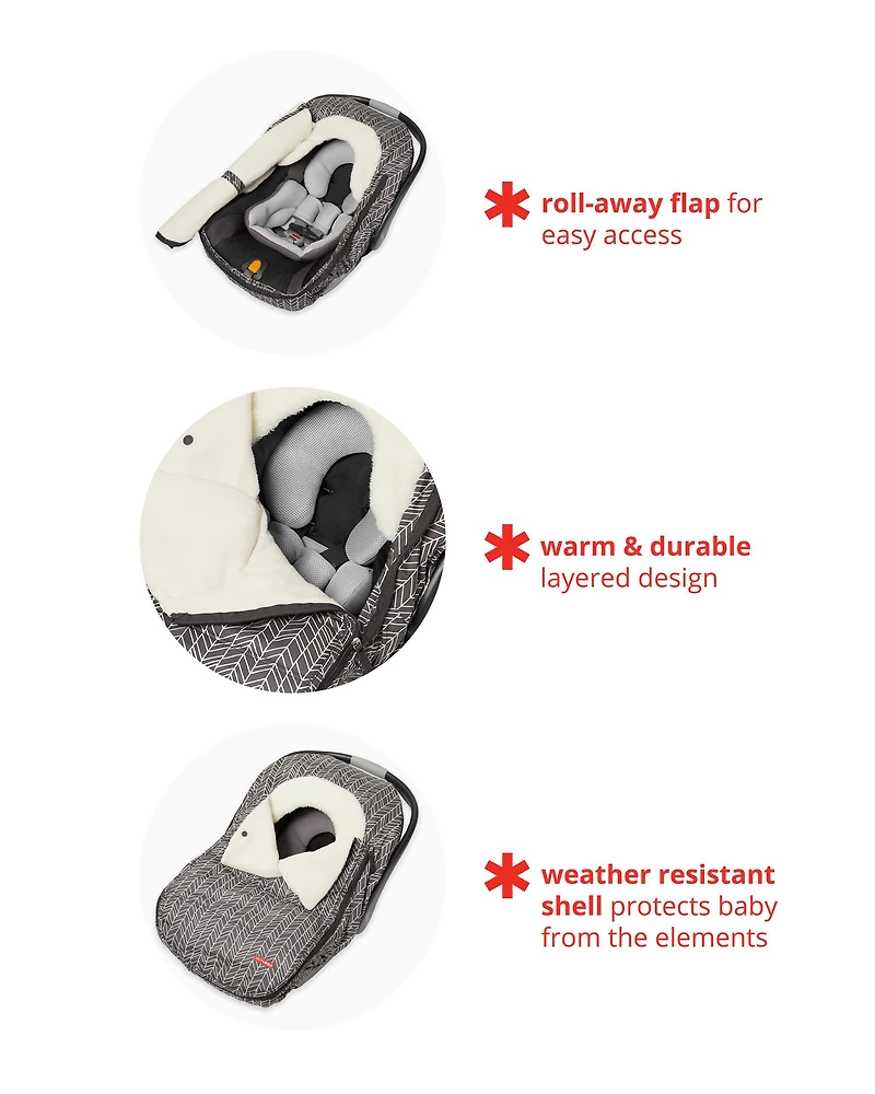 Stroll & Go Car Seat Cover - Pink Heather