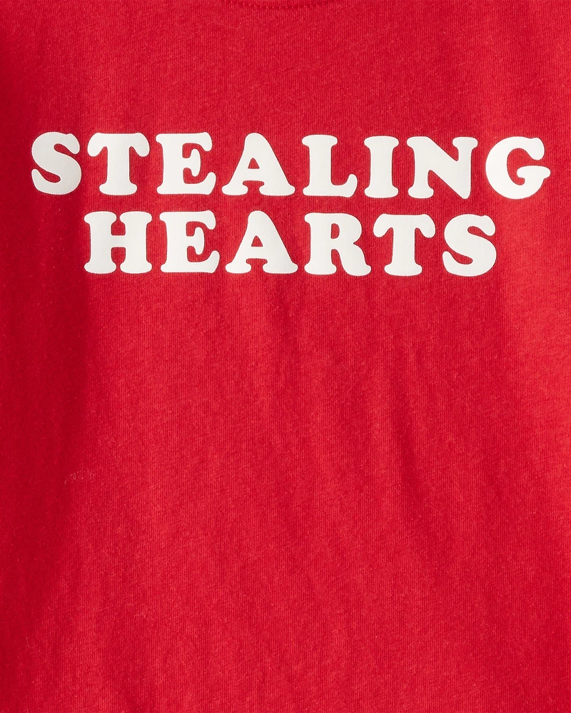 Toddler Boy Heart Long-Sleeve Graphic Tee - Red