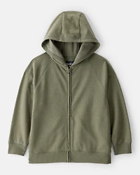 Boys DayDream Fleece Zip-Up Hoodie - Green