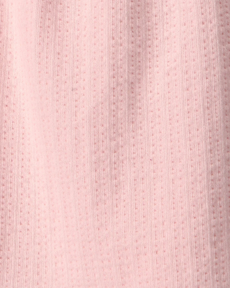 Toddler Girl Flutter-Sleeve Seersucker Top - Pink