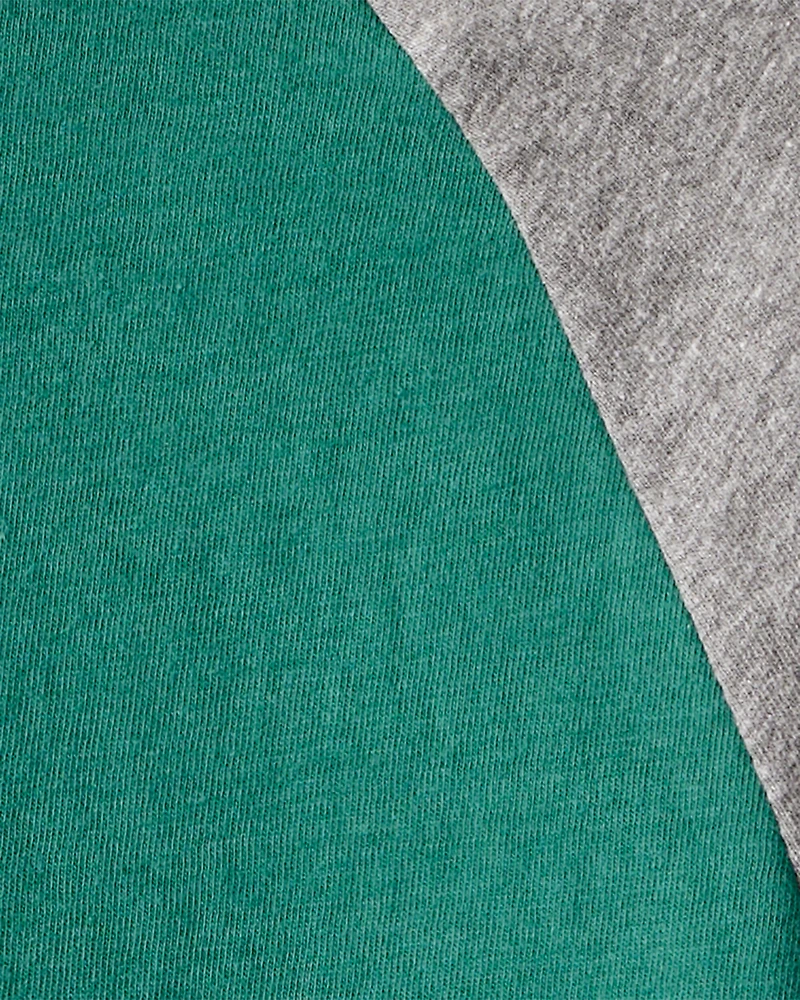 Boys Long-Sleeve Raglan Tee - Green