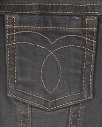 Toddler Girl Denim Jacket - Charcoal Wash